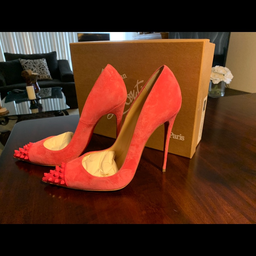 Christian Louboutin Geo pump 120 Suede - Picture 4 of 6